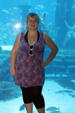Me at The Atlantis aquarium